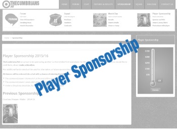 CUFC Player Sponsorship